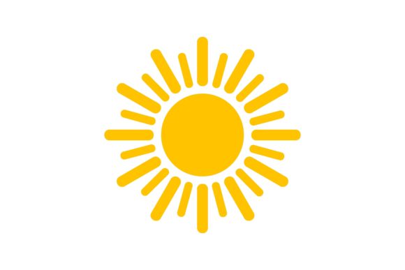 Download Shape of Yellow Sun. Vector Illustration - Yellow Collection