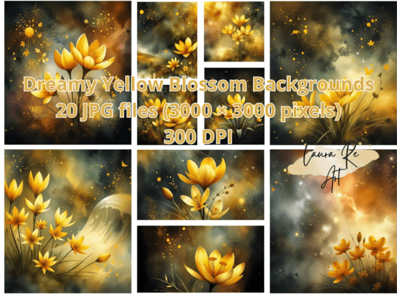 Download Dreamy Yellow Blossom Backgrounds - Yellow Collection
