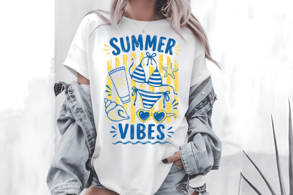Download Summer Vibes Blue Yellow Beach PNG - Yellow Collection