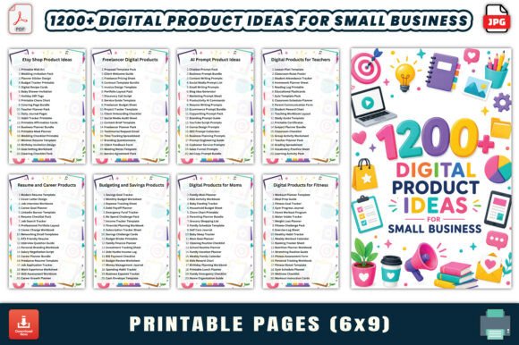 Download 1200+ Digital Product Ideas for Small - Premium Resources