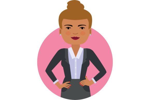 Download Serious Woman with a Strict Hairstyle in - Style Collection